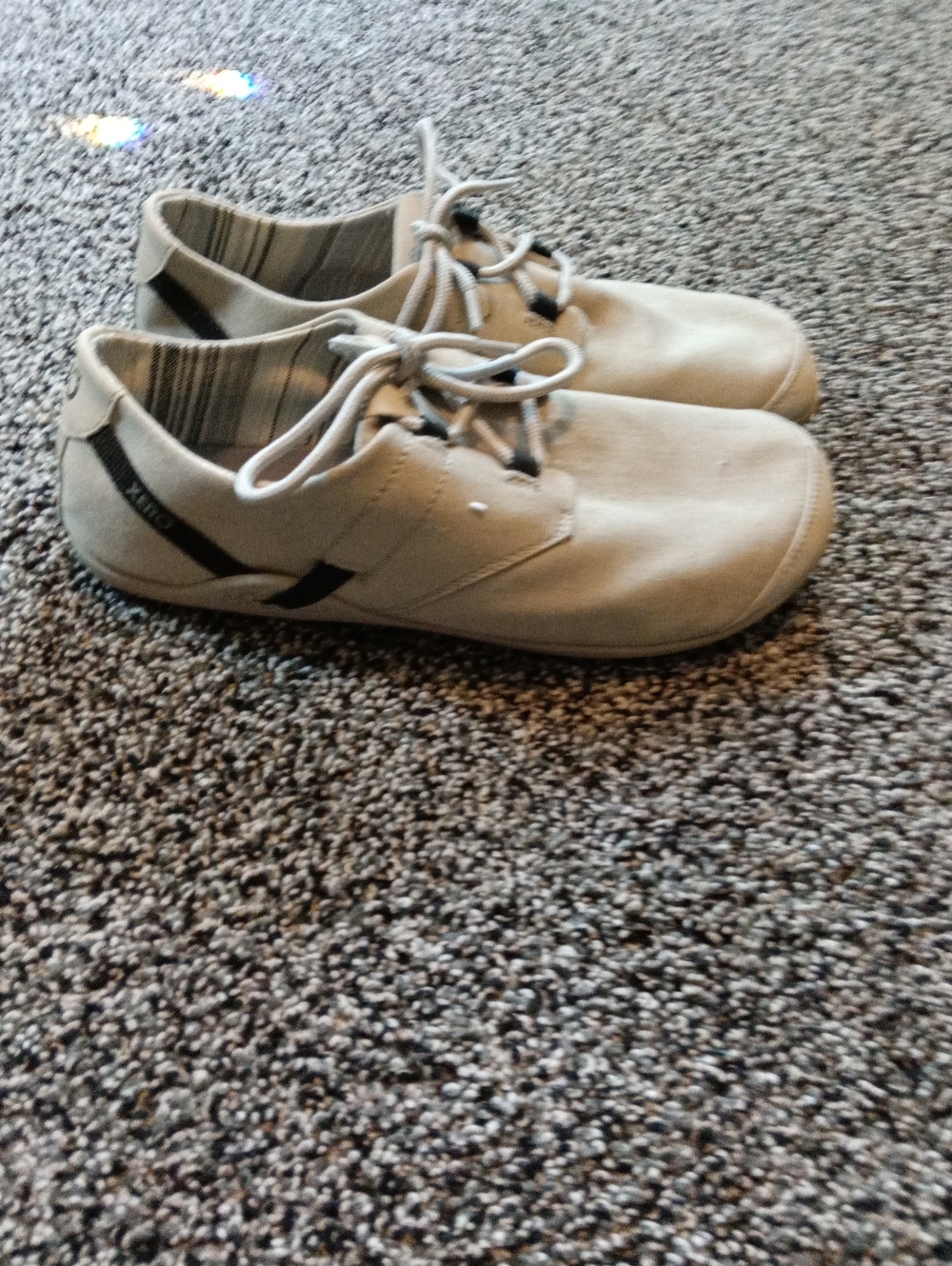 Women’s Xero Shoes Beige Casual Lace-Up Flats